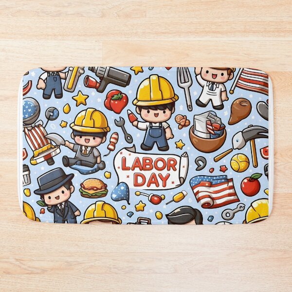 Item preview, Chibi Labor Day Pattern 5.0 designed and sold by StickyGuys.