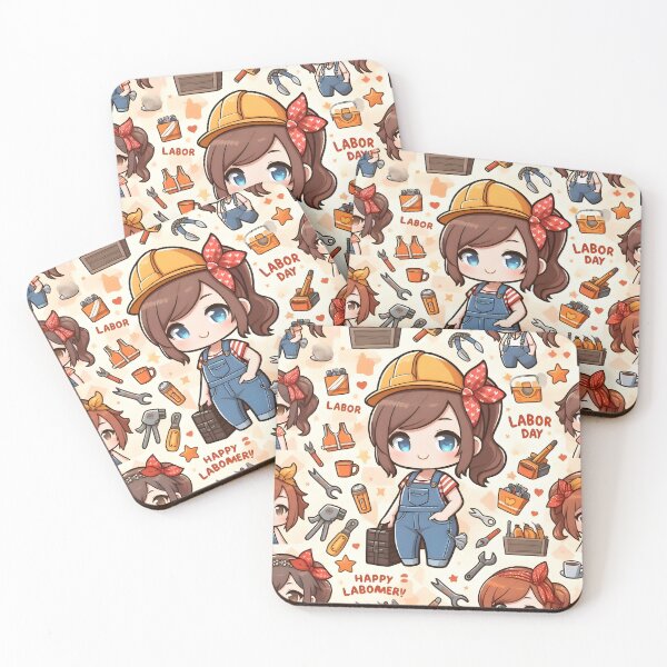 Item preview, Chibi Labor Day Pattern 9.0 designed and sold by StickyGuys.