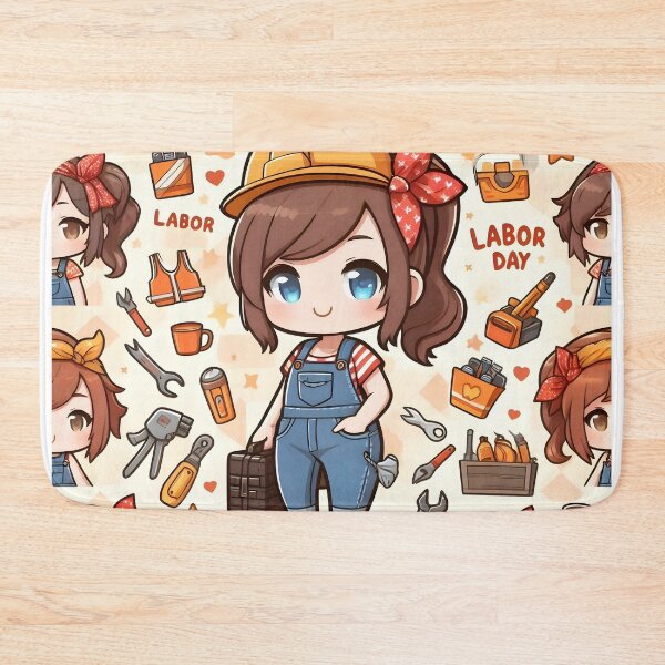 Item preview, Chibi Labor Day Pattern 9.0 designed and sold by StickyGuys.