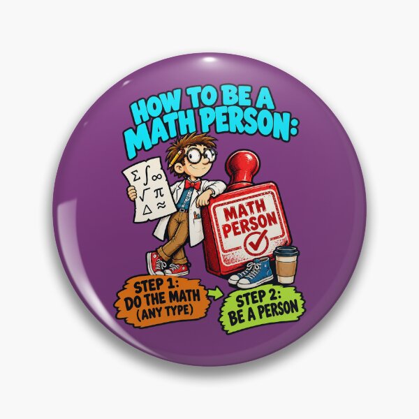 Item preview, How to Be a Math Person, Mathematics Humor. designed and sold by Endless7Art.