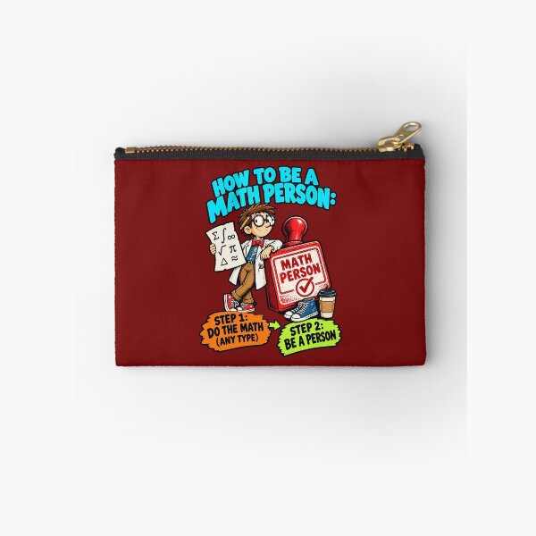 Item preview, How to Be a Math Person, Mathematics Humor. designed and sold by Endless7Art.