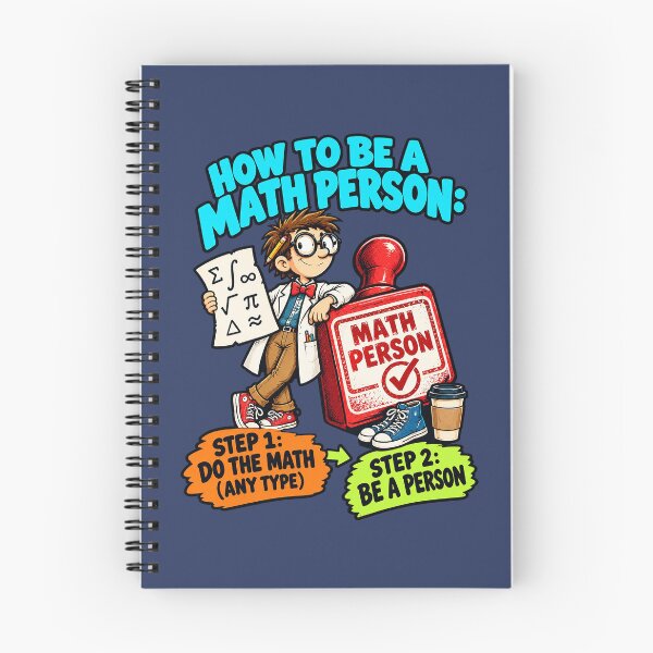 Item preview, How to Be a Math Person, Mathematics Humor. designed and sold by Endless7Art.