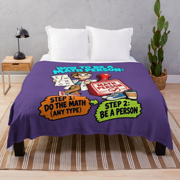 Item preview, How to Be a Math Person, Mathematics Humor. designed and sold by Endless7Art.