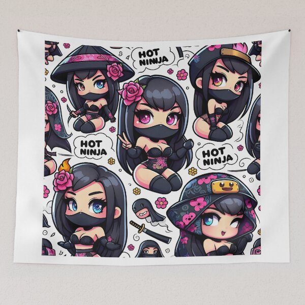 Item preview, Chibi ninja pattern 9.0 designed and sold by StickyGuys.