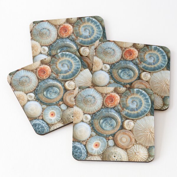 Item preview, Organic Worlds: Fossil Reef — Natural Shell & Coral Macro designed and sold by Atlas-of-Worlds.