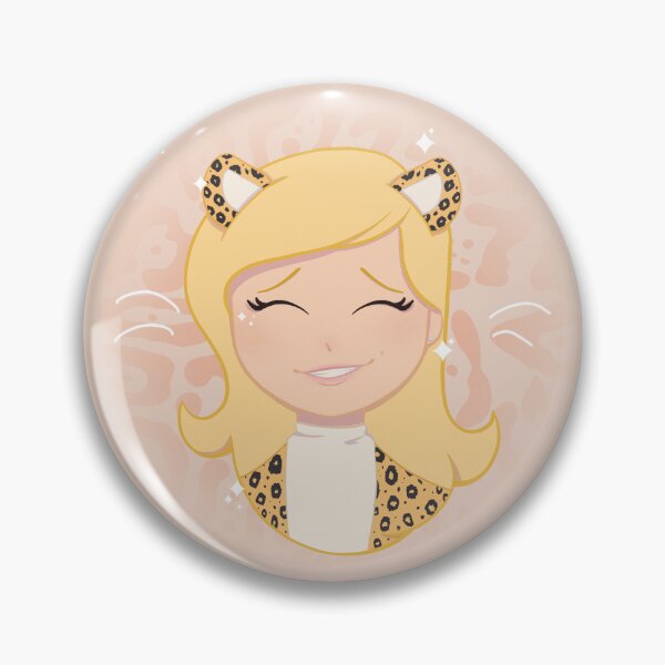 Item preview, Cute Leopard Cat Girl Melody | Pastel Kawaii Animal Character Illustration designed and sold by Hille Stickers.