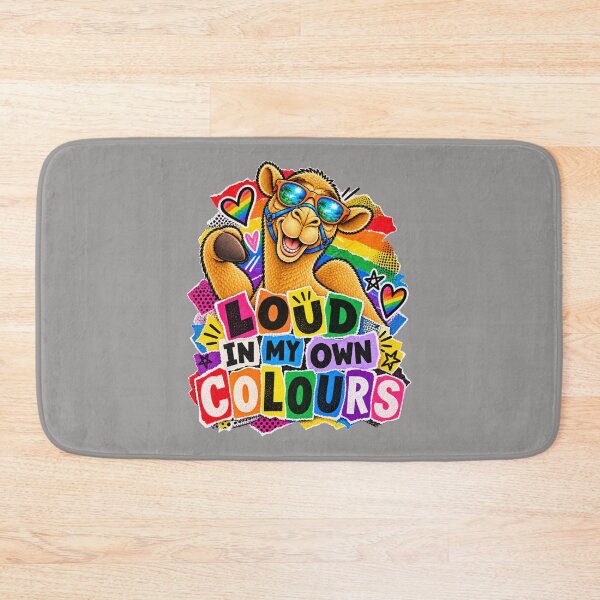 Item preview, LOUD IN MY OWN COLOURS – Zine Cutout Pride Camel – Funny Camel T-Shirt Animal Graphic Camel T-Shirt designed and sold by Camel & Quirk.