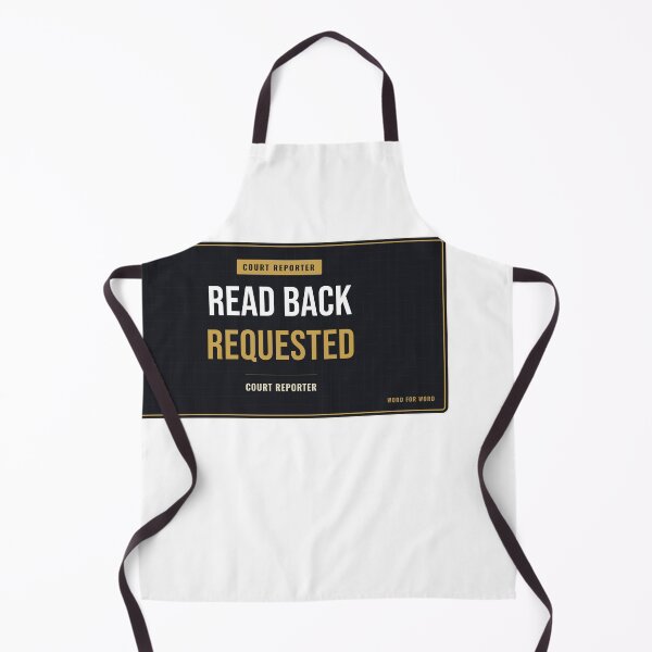 Item preview, Read Back Requested Court Reporter designed and sold by SlowMadeShelf.