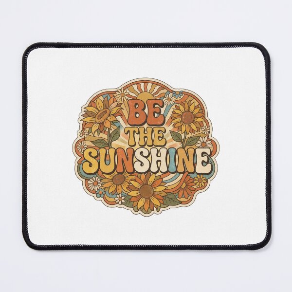 Item preview, Be The Sunshine Retro Groovy Sun Flower designed and sold by CreativeNest Prints.