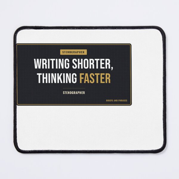 Item preview, Writing Shorter, Thinking Faster Court Reporter designed and sold by SlowMadeShelf.