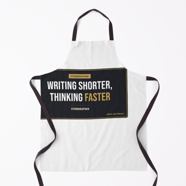 Item preview, Writing Shorter, Thinking Faster Court Reporter designed and sold by SlowMadeShelf.