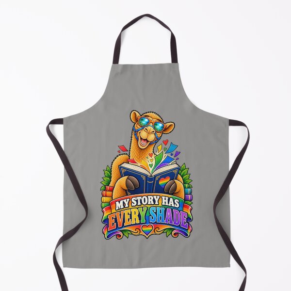 Item preview, MY STORY HAS EVERY SHADE – Bookish Pride Pride Camel – Funny Camel T-Shirt Animal Graphic Camel T-Shirt designed and sold by Camel & Quirk.