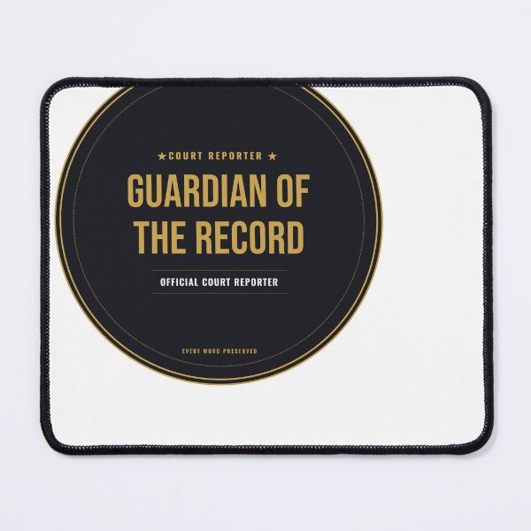 Item preview, Guardian Of The Record Court Reporter Seal designed and sold by SlowMadeShelf.