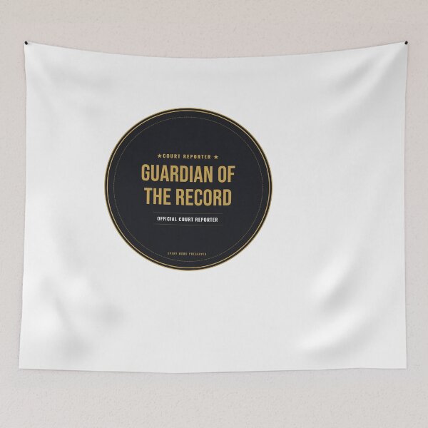 Item preview, Guardian Of The Record Court Reporter Seal designed and sold by SlowMadeShelf.
