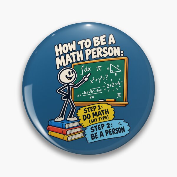 Item preview, How to Be a Math Person, Funny Cartoon Math Teacher. designed and sold by Endless7Art.