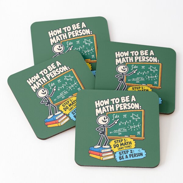 Item preview, How to Be a Math Person, Funny Cartoon Math Teacher. designed and sold by Endless7Art.