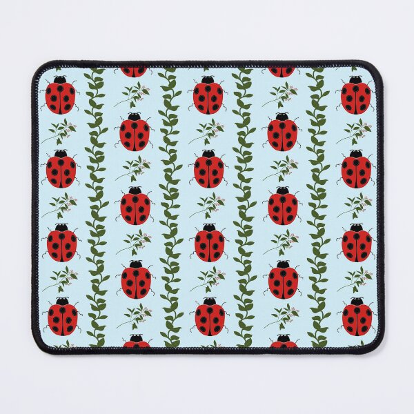 Item preview, Ladybugs and Vines - Whimsical Garden Clear Skies - Light Blue designed and sold by The Flying Bunny Studio.