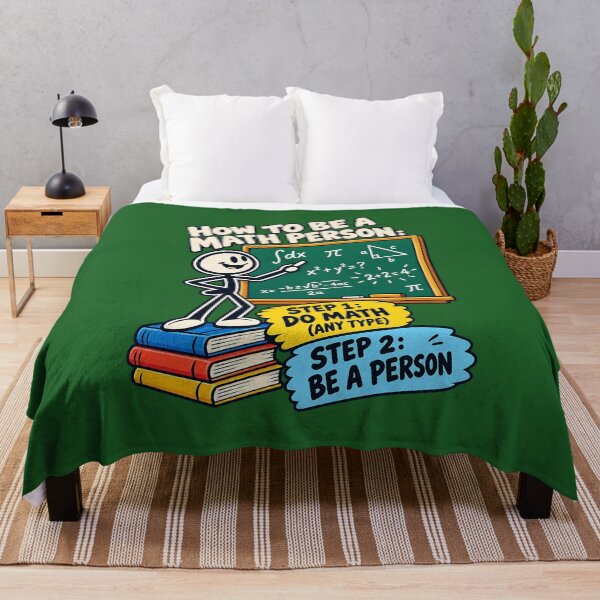 Item preview, How to Be a Math Person, Funny Cartoon Math Teacher. designed and sold by Endless7Art.