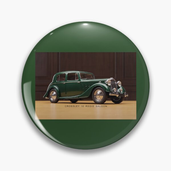 Item preview, 1930s Vintage Green Crossley 10 Regis Saloon Classic Car designed and sold by ArtworkNorth.