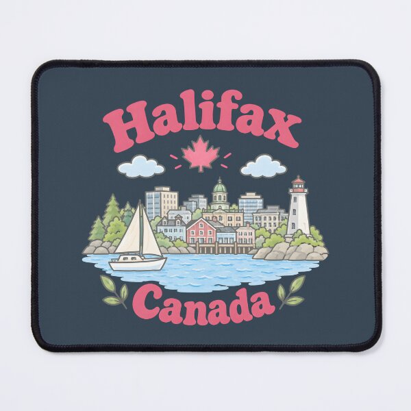 Item preview, Halifax Canada Cute Pink Kawaii City designed and sold by HowToCanadian.