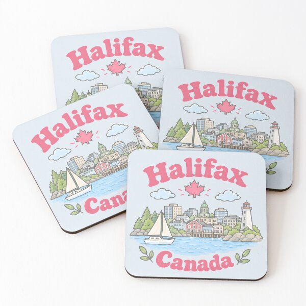 Item preview, Halifax Canada Cute Pink Kawaii City designed and sold by HowToCanadian.