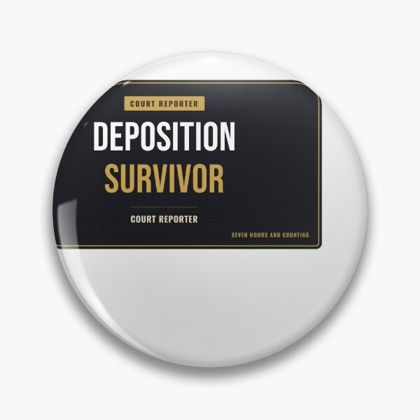 Item preview, Deposition Survivor Court Reporter designed and sold by SlowMadeShelf.