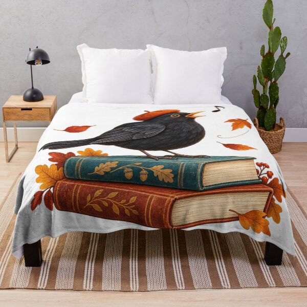 Item preview, Autumn Song – Blackbird on Books designed and sold by SAS-Designer.