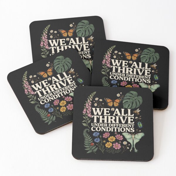 Item preview, We All Thrive Under Different Conditions Autism Awareness Botanical designed and sold by Redgiant87x.