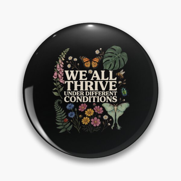 Item preview, We All Thrive Under Different Conditions Autism Awareness Botanical designed and sold by Redgiant87x.