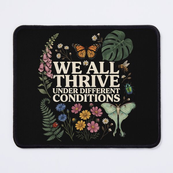 Item preview, We All Thrive Under Different Conditions Autism Awareness Botanical designed and sold by Redgiant87x.