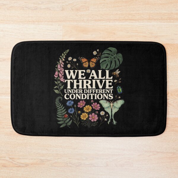 Item preview, We All Thrive Under Different Conditions Autism Awareness Botanical designed and sold by Redgiant87x.