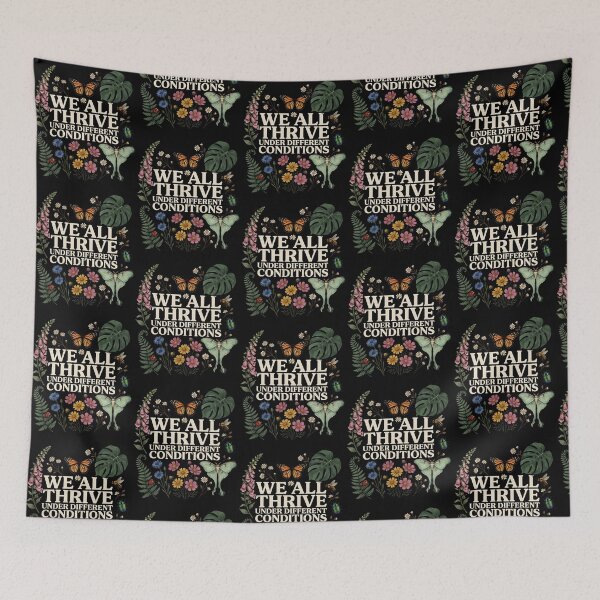 Item preview, We All Thrive Under Different Conditions Autism Awareness Botanical designed and sold by Redgiant87x.