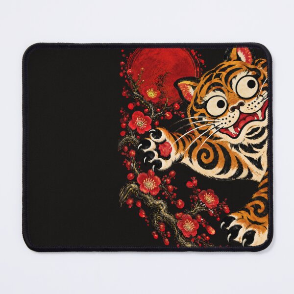 Item preview, Lucky Korean Tiger — Modern Minhwa Folk Art designed and sold by Sanctum Icons.