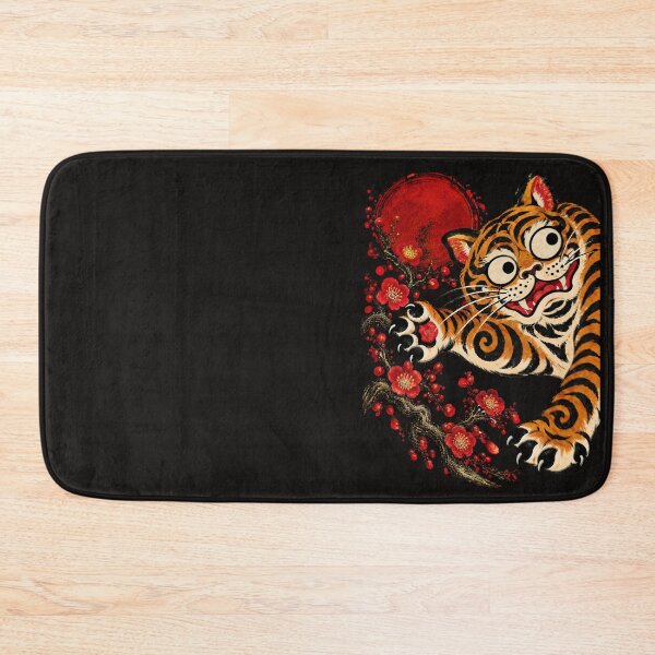 Item preview, Lucky Korean Tiger — Modern Minhwa Folk Art designed and sold by Sanctum Icons.