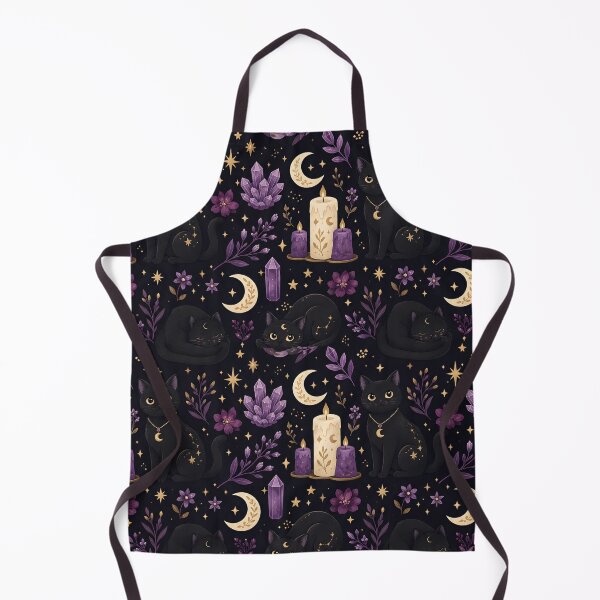 Item preview, Mystical Cat Coven Pattern with Crystals and Candles designed and sold by StickyGuys.