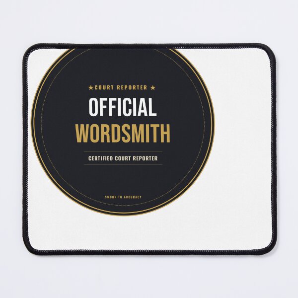 Item preview, Official Wordsmith Court Reporter Seal designed and sold by SlowMadeShelf.