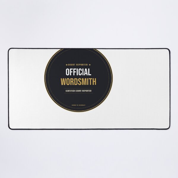 Item preview, Official Wordsmith Court Reporter Seal designed and sold by SlowMadeShelf.