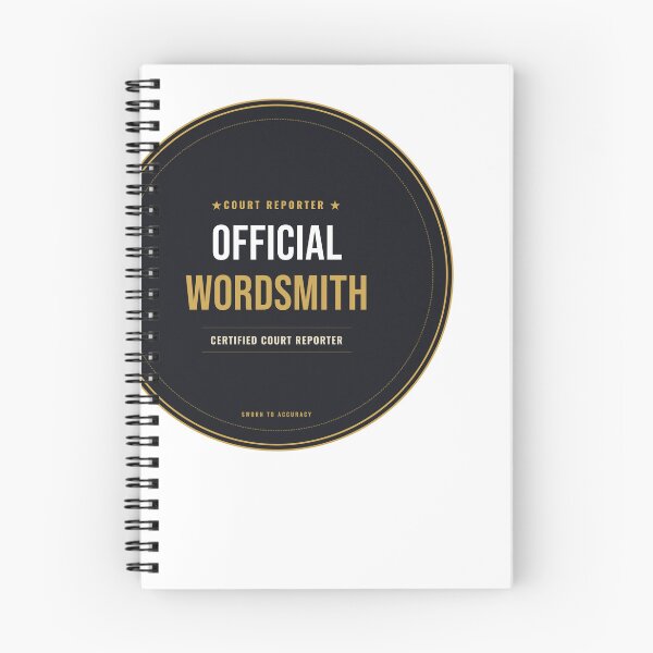 Item preview, Official Wordsmith Court Reporter Seal designed and sold by SlowMadeShelf.