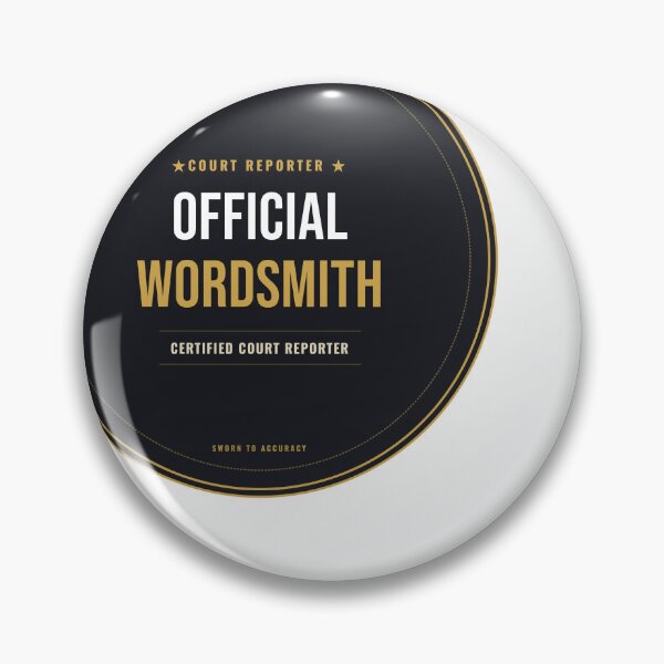 Item preview, Official Wordsmith Court Reporter Seal designed and sold by SlowMadeShelf.