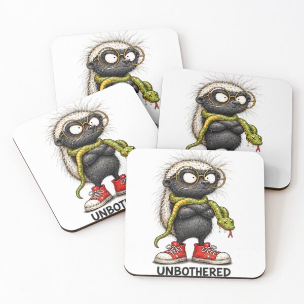 Item preview, Nerdy Honey Badger With Sneakers And Snake designed and sold by paintingnou.