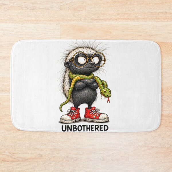 Item preview, Nerdy Honey Badger With Sneakers And Snake designed and sold by paintingnou.