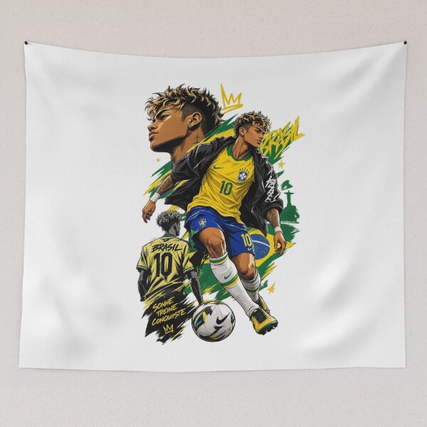 Item preview, Brazilian Football Anime Streetwear | Soccer Manga Style designed and sold by BuiltFor90.