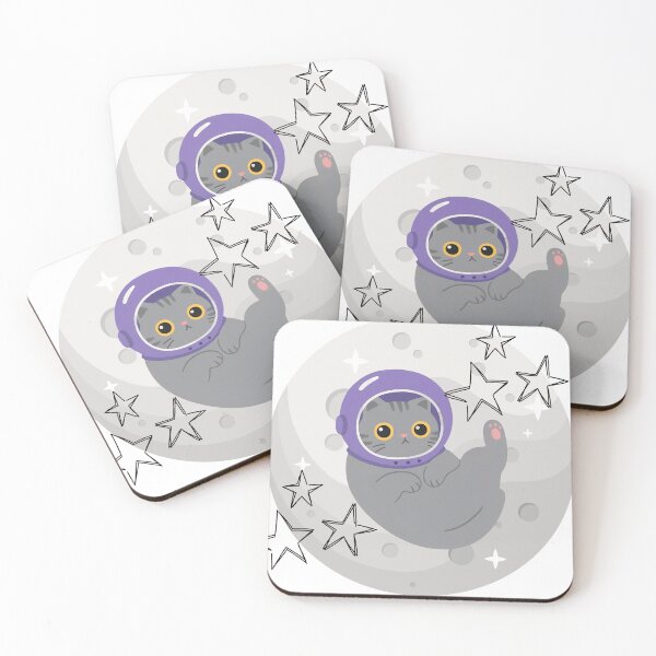 Item preview, Space Cat Astronaut – Cute Cosmic Kitty Among the Stars designed and sold by Eshopss.