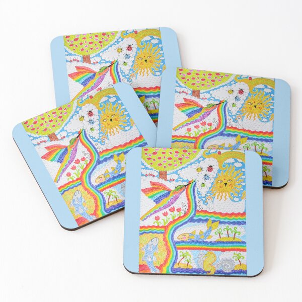 Item preview, The Rainbow Hummingbird and Cloud Nectar designed and sold by Anna-Art-Studio.