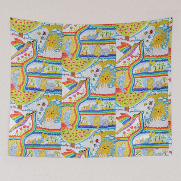 Item preview, The Rainbow Hummingbird and Cloud Nectar designed and sold by Anna-Art-Studio.