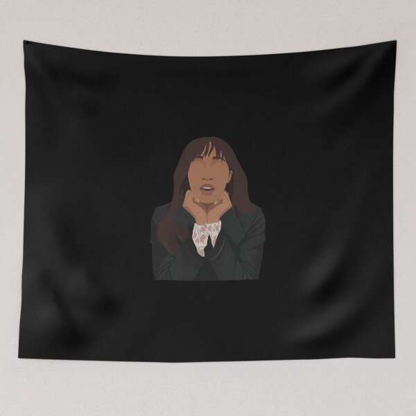 Item preview, Ayo Edebiri Lineless Illustration designed and sold by dsxclothing.