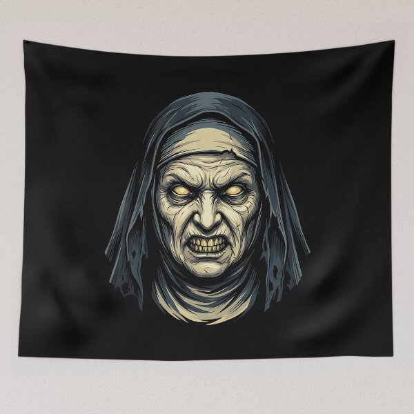 Item preview, Creepy old horror nun designed and sold by ReneMM.