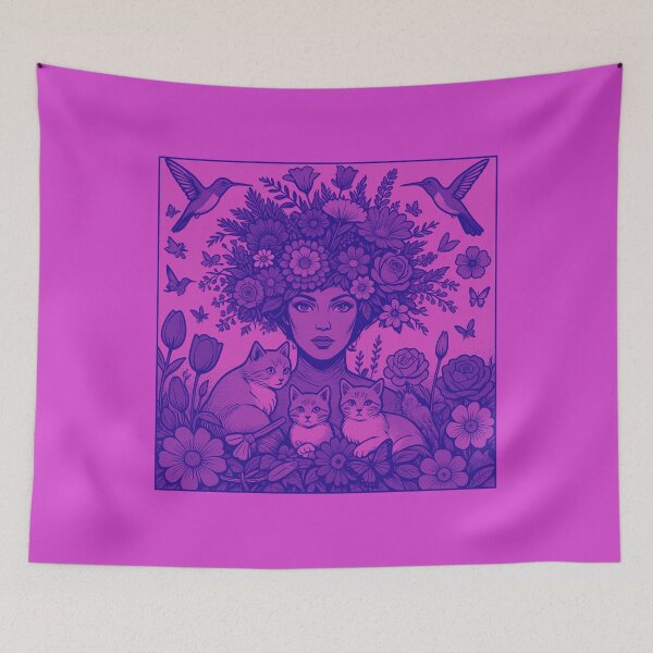 Item preview, Electric Magenta Surrealism: Pop Art Portrait designed and sold by Knock on my door.