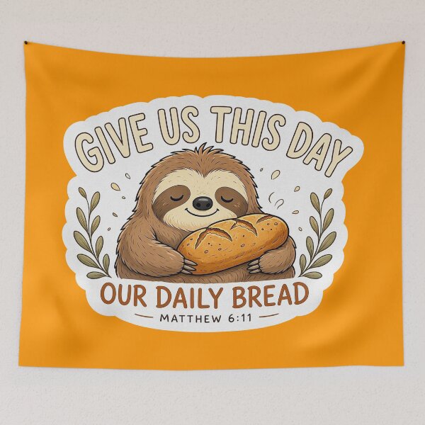 Item preview, Matthew 6:11 Give Us This Day Our Daily Bread designed and sold by plushism.
