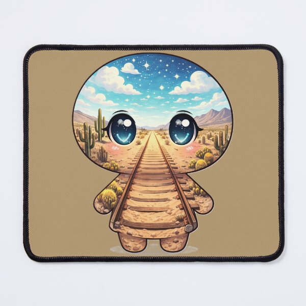 Item preview, Desert Railway Chibi Surreal Kawaii Character designed and sold by Ecosetereos.